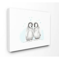 The Kids Room by Stupell Cute Cartoon Baby Penguins Bird Zoo Animal Painting Super Canvas Wall Art by Studio Q by Studio Q