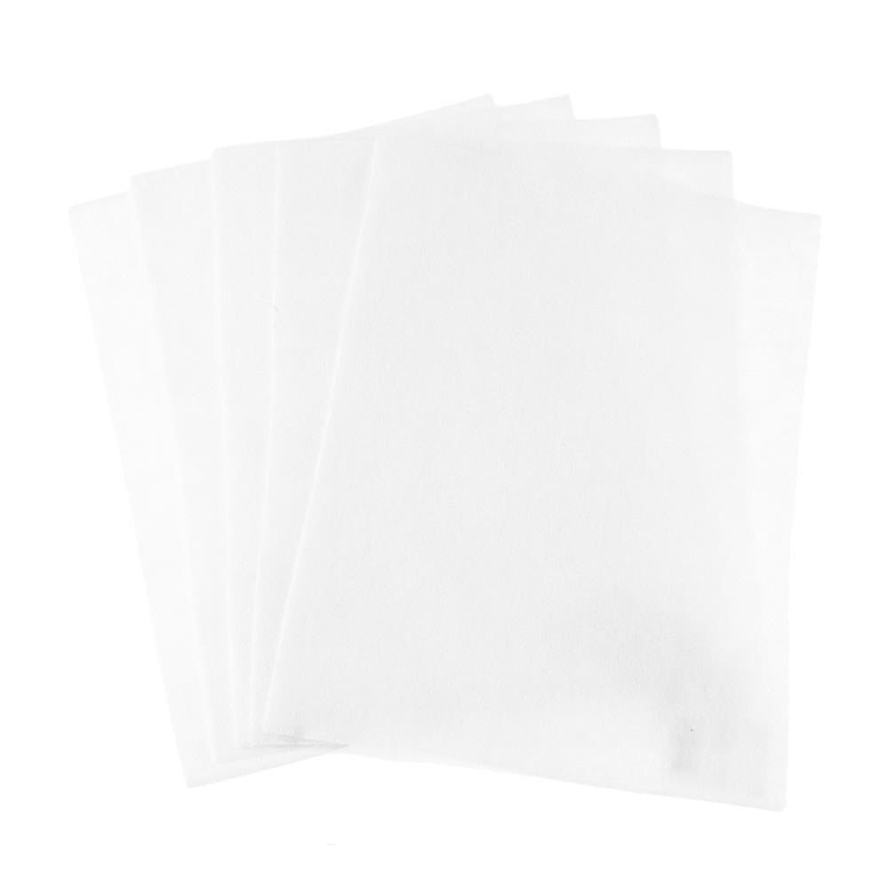 Premium Craft Felt Sheets, 81/2Inch x 11Inch, 5Count, White