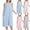 Light Blue, variant on Women's Button Down Robes Absorbent Quick Dry Sleeveless Bathrobe Casual Spa Bath Shower Cover Up With Pockets