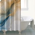 thumbnail image 4 of Blue Gold Marble Pattern Shower Curtain 84"x72" ,Bathroom Decorative Shower Curtains Set with 12 Hooks,Modern Waterproof Washable Shower Curtain, 4 of 6