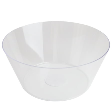 Clear Tapered Plastic Bowl, 10", by Way To Celebrate