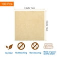 thumbnail image 2 of 100Pcs Air Fryer Parchment Paper 6 Inch Square Air Fryer Liner Non-Stick Steamer Liners Brown, 2 of 5