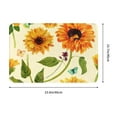 thumbnail image 3 of Fotbe Extra Durable Door Mat - Dirt Trapping Outdoor Welcome Mats - Non-Slip Outdoor Door Mats - Low Profile Front Door Mat - Indoor (16" x 24", Sunflowers And Butterflies ), 3 of 9