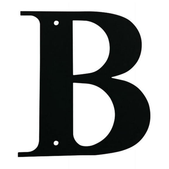 Village Wrought Iron 5" x 6" Black Letter B
