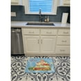thumbnail image 3 of Carolines Treasures CK2439RUG Merry Christmas Yellow Labrador Retriever Machine Washable Memory Foam Mat 19 X 27", 3 of 4