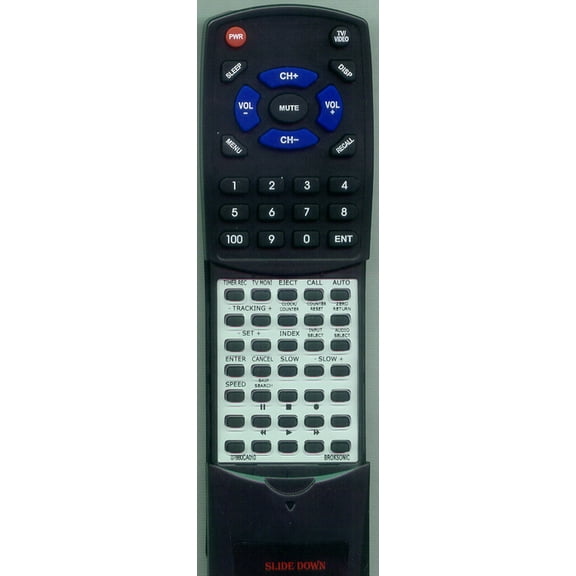 Replacement Remote for BROKSONIC RT07660CA010, 07660CA010, VAHFA6741ST