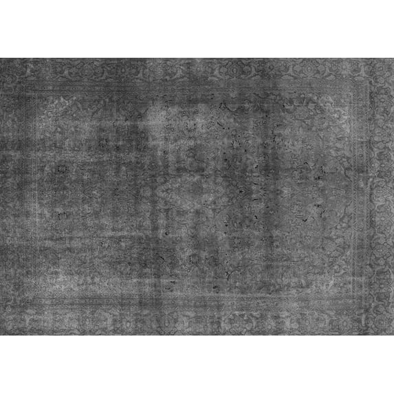 Ahgly Company Indoor Rectangle Abstract Gray Modern Area Rugs, 3' x 5'