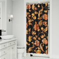 thumbnail image 2 of Bright Colorful Wildflower Shower Curtain, 36x72 Polyester for Bathtubs, Modern Garden Bloom Design with Bee and Butterfly, 2 of 5