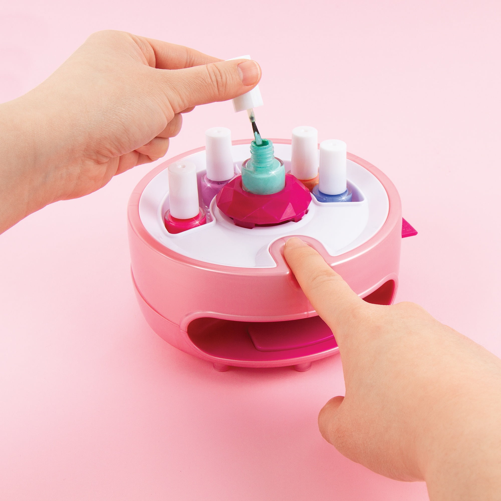 Make It Real: Light Magic Nail Dryer - Complete Nail Art Boutique, 12 Piece Set, At Home Manicure & Pedicure, Tweens & Girls, Dries Your Manicure In A Breeze, All-In-One Nail Kit, Kids Ages 8+