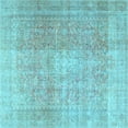 thumbnail image 1 of Ahgly Company Indoor Square Persian Light Blue Traditional Area Rugs, 8' Square, 1 of 4