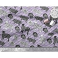 thumbnail image 3 of Soimoi Purple Cotton Duck Fabric Stencil Cow & Pig Animal Print Fabric by the Yard 42 Inch Wide, 3 of 3