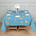 thumbnail image 3 of Cute Shiba Inu Square Tablecloth,Waterproof Square Table Cover,Wipeable Spillproof Washable Table Cover for Home Kitchen Party Decor 42"X42"(107x107cm), 3 of 6