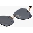 thumbnail image 4 of Gafas de sol Shiratori de mujer con borde sin montura y degradado negro, 4 of 6
