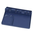 thumbnail image 2 of AMERTEER Porte-Cuillère en Silicone, Support de Rangement pour Spatules, 6 Compartiments, Bleu, 2 of 10