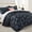 Black, variant on Ameha Luxury Velvet Quilt Floral Diamond Pattern 3-Piece Set Ultrasonic Embossed Bedding Set Ultra Soft Reversible Bedspread Queen Size Black