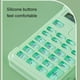 thumbnail image 4 of Mini calculadora portátil con tapa abatible | Pantalla de 10 dígitos | Teclado redondo | Diseño de degradado de color | Base antideslizante | Compacto del tamaño de la palma de la mano | Funciona, 4 of 4