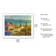 thumbnail image 2 of Calistoga Wineries - Castello di Amorosa Winery - California Vineyards Wine Country Art by Kerne Erickson - Fine Art Rolled Canvas Print 20in x 26in, 2 of 4