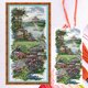 thumbnail image 1 of Hilo Algodón Bordado Parcial Punto Cruz Jardín Contado 14 Quilates 17x34cm, 1 of 9