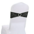 thumbnail image 2 of Jiaroswwei Chair Sashes Bows Premium Stretch Chair Cover Band with Buckle Slider Universal Elastic Chair Ties for Romantic Wedding Party Ceremony Reception Banquet Home Decoration, 2 of 8
