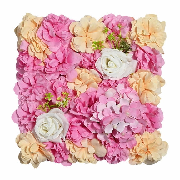Clearance Event & Party under $10,Artificial Flower Wall Flower Wall 13.78x13.78 Inche Flower Wall Decor Silk Artificial Flowers Wall Panels Faux Flower Panel For Party Home Background Decor