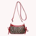 thumbnail image 2 of Bolso Hombro Mujeres Y2K Bow Leopardo Impresión Averstal Bag Landy () Rojo, 2 of 9