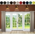 thumbnail image 2 of InStyleDesign  Premium Extra Wide Heavyweight Curtain (1 Panel) Chocolate 120w x 108h 108 Inches, 2 of 5