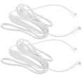 thumbnail image 6 of FUEENIRVA Telephone Extension Cable White Copper 2Pcs Plug and Play Ethernet to Phone Line Adapter, 6 of 8