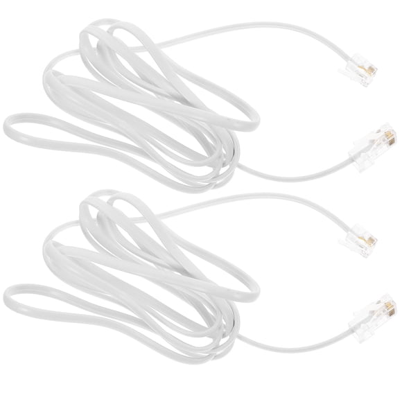 HOOWIFFY 2Pcs Telephone to Ethernet Adapter with PVC and Copper Materials for Stable Sound Quality