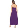 thumbnail image 3 of eloria Women's Long A-line Dress Party Wear Strip Dress Size: 2XL | Color: Violet, 3 of 6