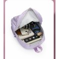 thumbnail image 4 of Mochila infantil con estampado de Diablo negro(grande), mochila escolar de 33cm con colgante de peluche para niñas., 4 of 7
