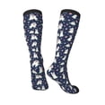 thumbnail image 4 of Balery Rabbit And Flower Printed Novelty Socks Men's Women's Crew Socks Sports Socks Knee High Socks Cotton Socks Quirky and Cool Socks, 4 of 9