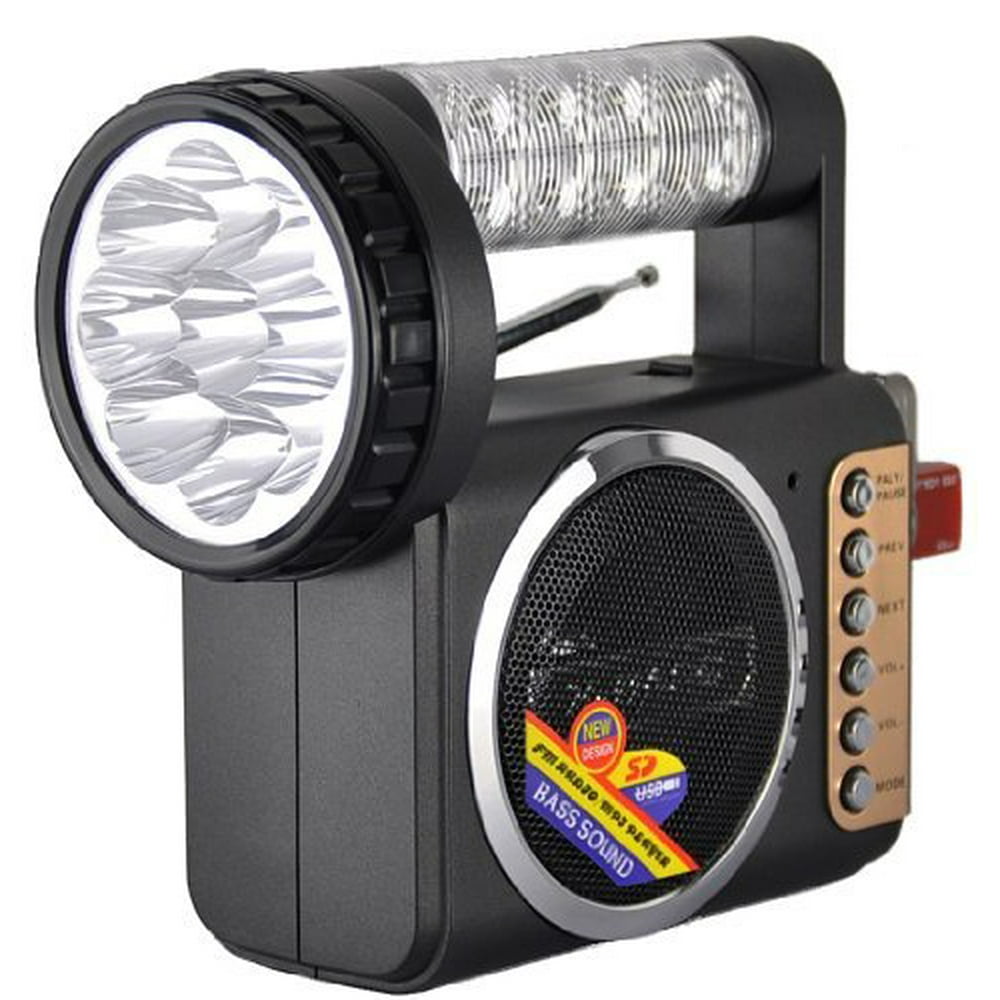 QFX Radio with USB and Flashlight