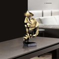 thumbnail image 5 of Silence Is Golden Sculpture Modern Minimalist Abstract Craft, Living Room Wine Cabinet Bedroom, Broken Face Creative Thinker Ornament Souvenir Real Li, 5 of 5