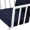 thumbnail image 4 of Lounge Sectional Sofa Chair Set, Aluminum, Metal, Steel, White Blue Navy, Modern Contemporary Urban Design, Outdoor Patio Balcony Cafe Bistro Garden Furniture Hotel Hospitality, 4 of 10