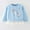 Light Blue, variant on Toddler Girls Cartoon Printed Causal Round Neck T Shirt Sweatshirt Long Sleeved Top with Lower Hem Children's Clothing T Shirts for Youth Girls Sparkly Shirts for Girls Clever Girl T Shirt Small Kids