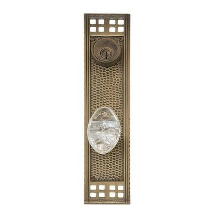 Brass Entrance Single - BRASS Accents Arts and Crafts Single Cylinder Entrance Knobset