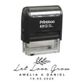 thumbnail image 1 of Printtoo Personalized Self Inking Let Love Grow Stamp Custom Wedding Favor Rubber Stamper-58 x 22 mm, 1 of 4