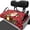 Christmas Santa Pattern, variant on XYZCANDO Buffalo Plaid Snowflake Golf Cart Rear Seat Cover With 4 Pockets - Non Slip Washable Protector For 2 Passenger Golf Carts