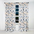 thumbnail image 2 of Designart "Blue White Cottage Floral Elegance" Floral Blackout Curtain Single Panel, 2 of 4