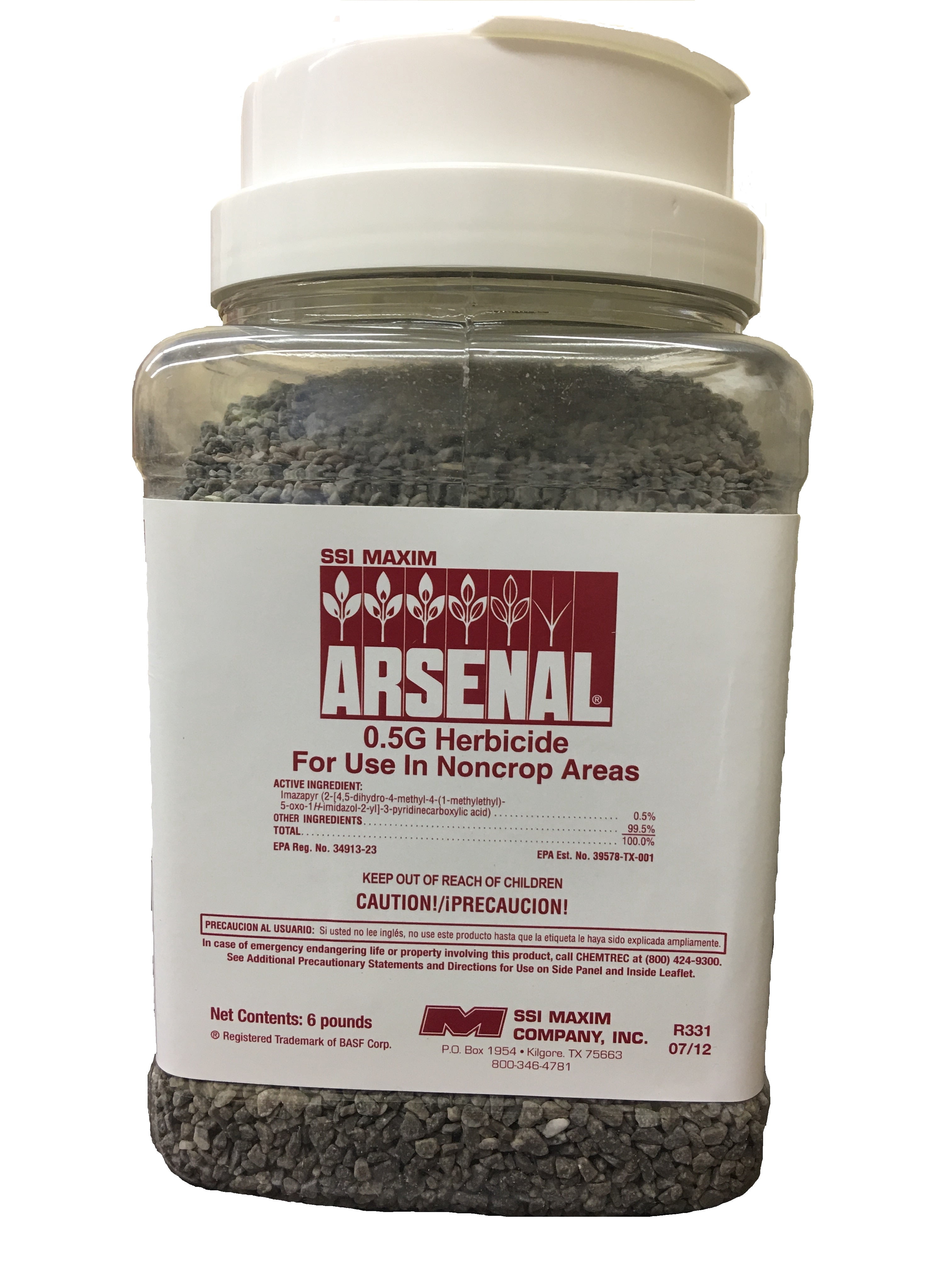 SSI Maxim ImazaPro 0.5G (Formerly Arsenal 0.5G) 6 Pound Shaker