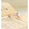 thumbnail image 3 of Oval natural opal engagement ring | Vintage Rose gold wedding ring, 3 of 5
