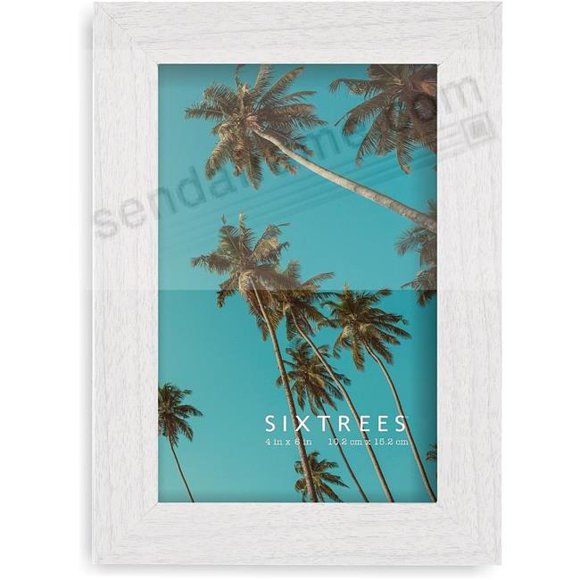Sixtrees WD20346 4 x 6 in. Ethan Frame White