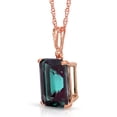 thumbnail image 2 of Galaxy Gold Size 14 inch  14K Solid Rose Gold Necklace With Lab. Grown Octagon Alexandrite Grade AAA, 2 of 6