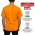 thumbnail image 3 of Access Men's Heavyweight Short Sleeve Cotton V-Neck T-Shirt (Pack of 3) (Orange, Medium) AT37, 3 of 8