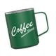 thumbnail image 5 of Taza de café aislada para acampar, viajar, picnic, beber al aire libre con asa y Verde, 5 of 9