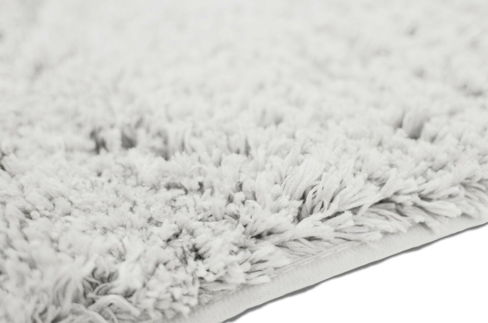 Queen Mary Bath Rug Luxury Soft Plush Thick Fluffy Microfiber Bathoom Mat, Non-Slip Rubber Back, Floor Mat Water Absorbent 21x34 - White
