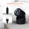 thumbnail image 3 of Lámpara LED de proyección de atardecer con diseño moderno, alimentación USB, ideal para decorar espacios con un ambiente romántico y artístico. ¡Perfecta para regalos y decoración!, 3 of 6