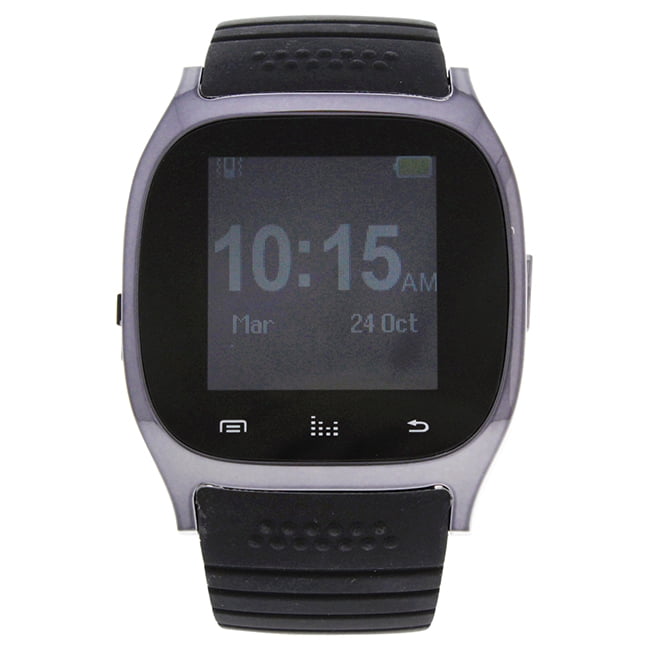 EK-B3 Montre Connectee Black Silicone Strap Smart Watch by Eclock for Men - 1 Pc Watch
