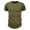 Army Green, variant on Men's Ribbed T-Shirts Crewneck Slim Fit Stretchy Muscle Shirts Solid Basic Tops Gray S