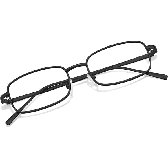 Fashion Clear Glasses Non Prescription Fake Glasses for Women Blue Light Blocking Rectangle Metal Eyeglasses Frame TB8733-V4